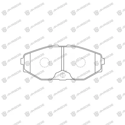 Paderas de freno D1222H para Nissan